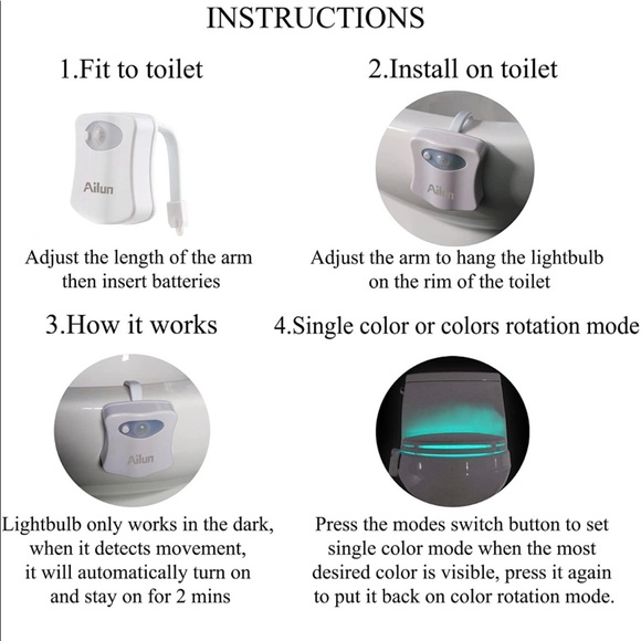 Toilet led sensor (Valentine’s Week deal) - Picture 5 of 6